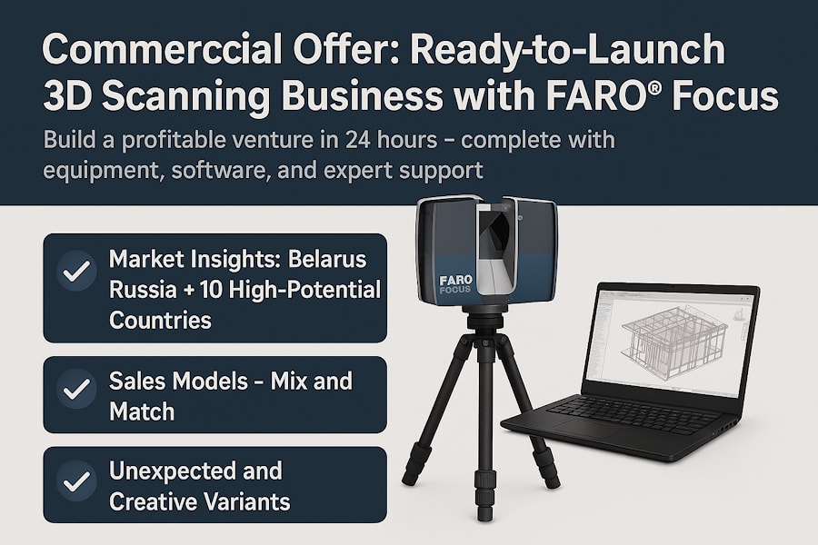 Коммерческое предложение: Готовый бизнес на 3D-сканировании с FARO® Focus   